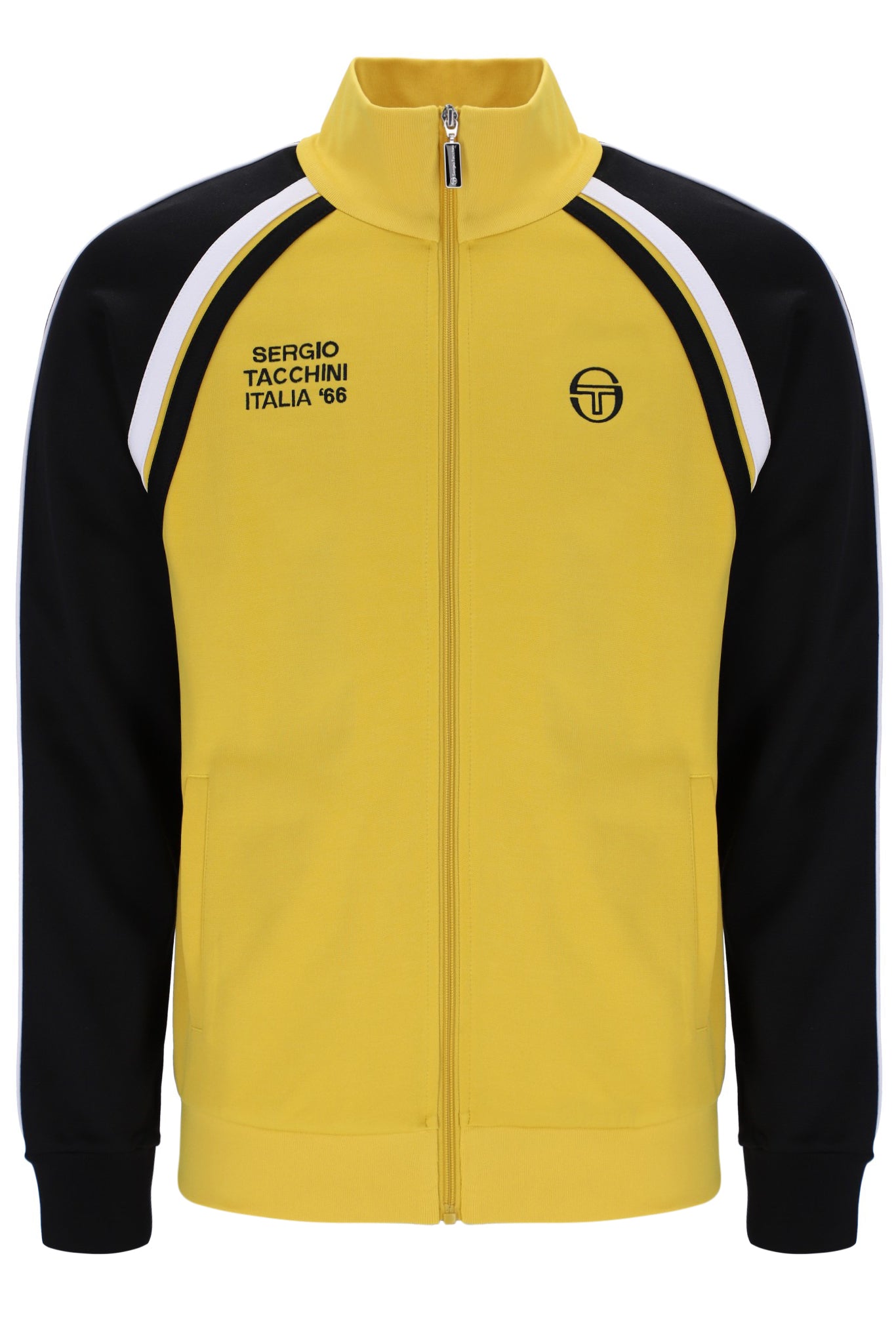 Sergio Tacchini Men's Ghibli Davis Track Top Mango Mint / Black / White