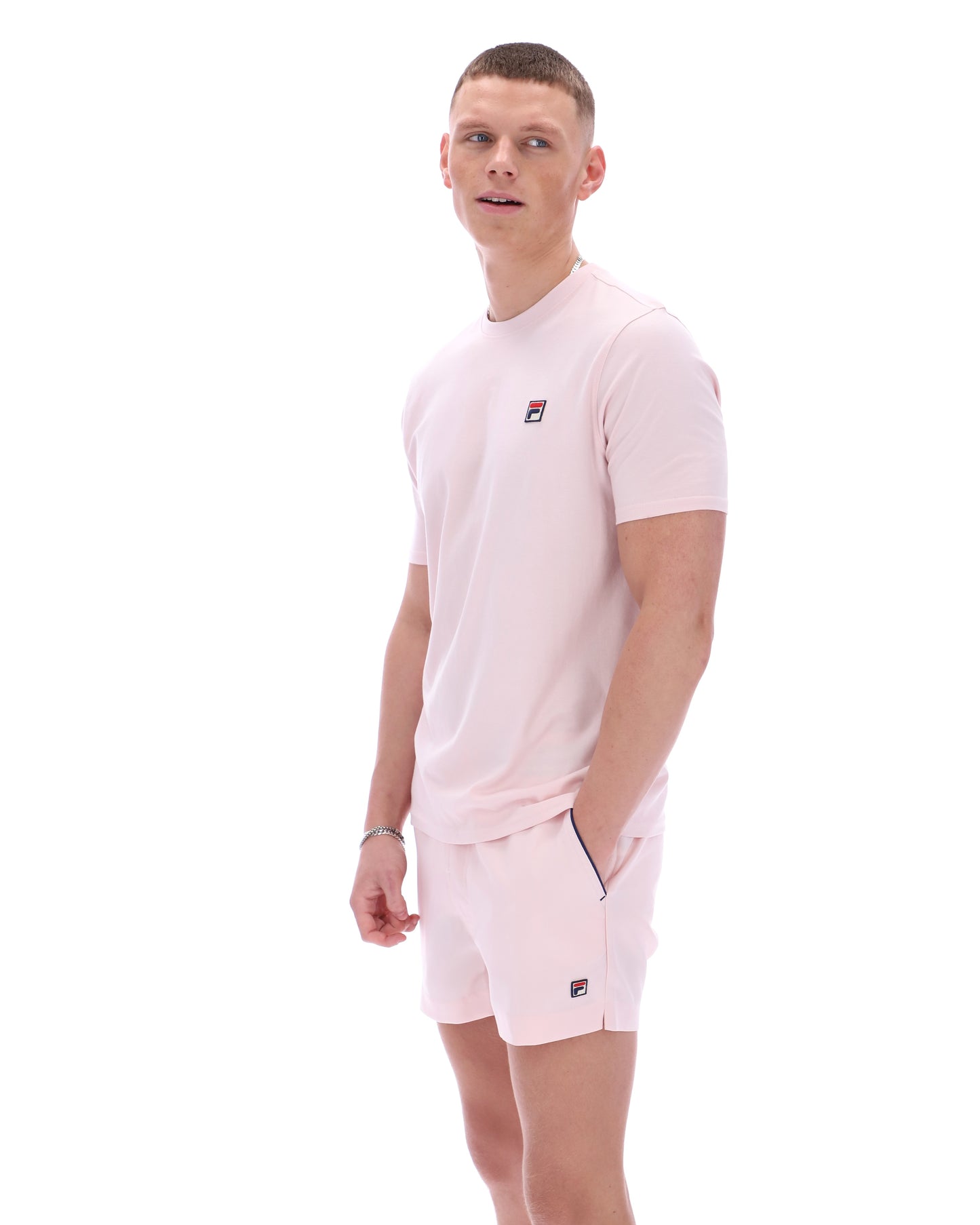 Fila Vintage Men's Sunny Essential T-Shirt Pale Lilac