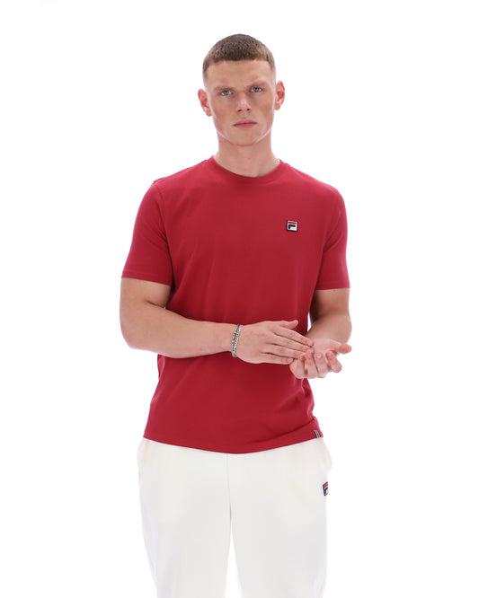 Fila Vintage Men's Sunny Essential T-Shirt Garnet Red