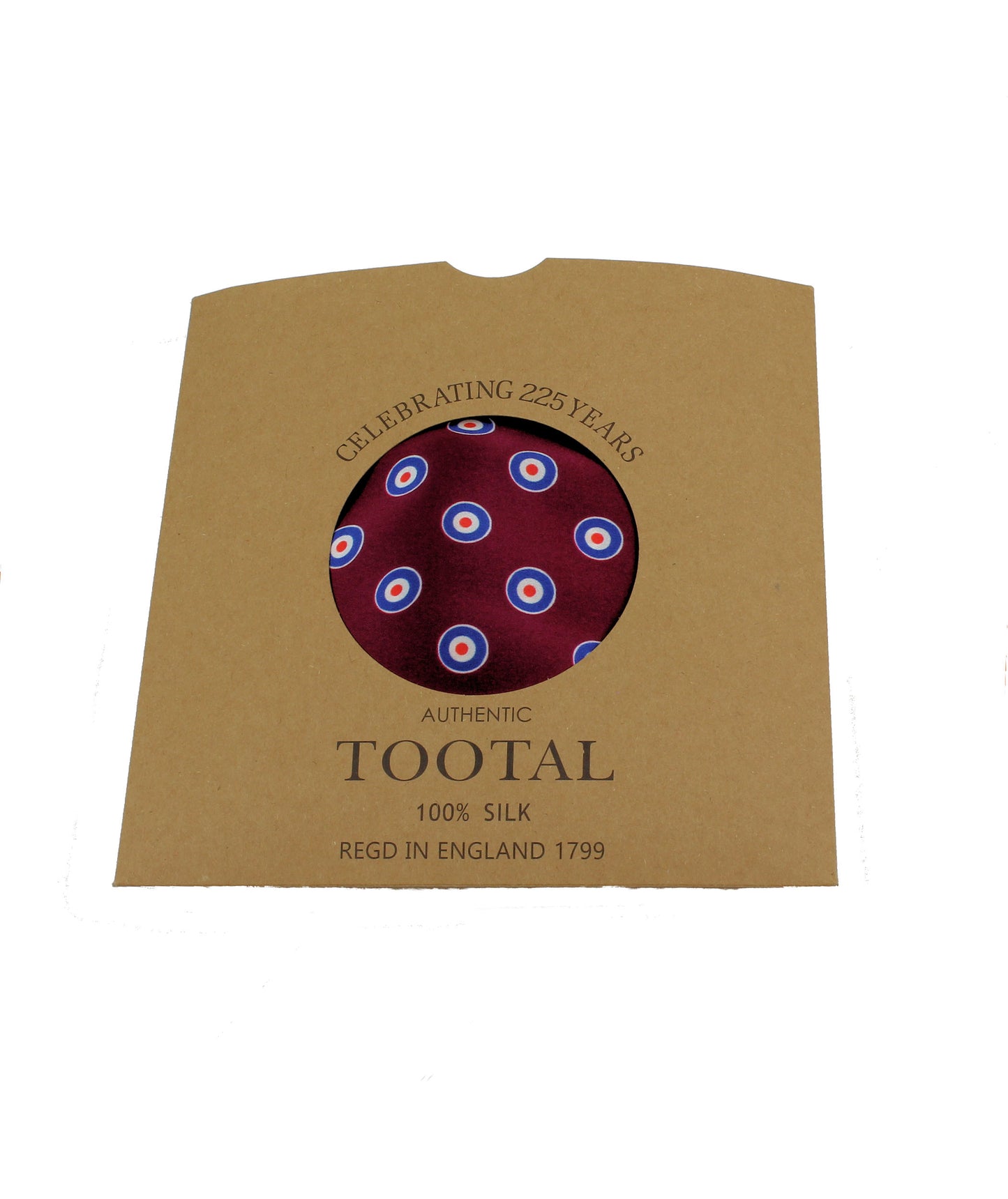 Tootal Men's TV1914 Target Silk Scarf Wine