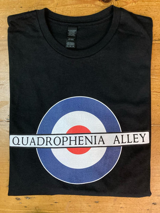Quadrophenia Alley Men's Exclusive Mod Target Print T-Shirt Black