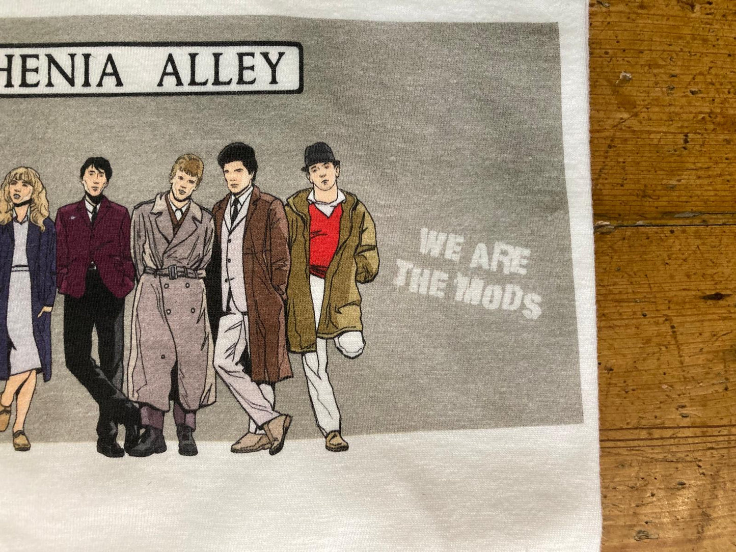 Quadrophenia Alley Men's Exclusive Icon Quadrophenia Cast Print T-Shirt White