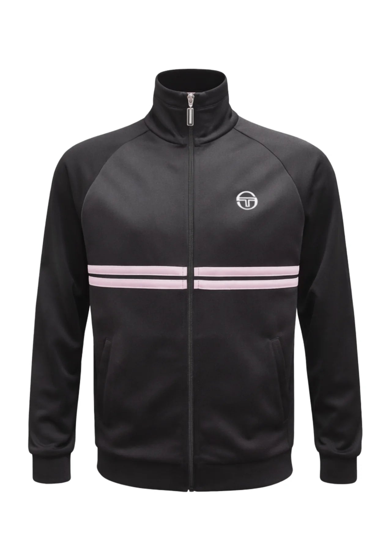 Sergio Tacchini Men's Dallas Track Top Black / Light Lilac