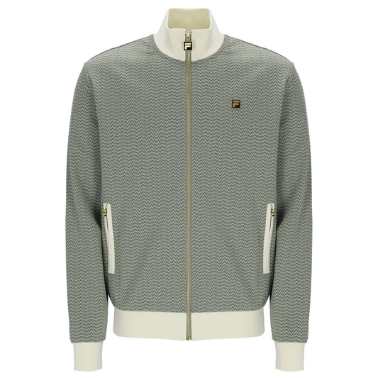 Fila Vintage Men's Mathers Herringbone Track Top Sea Foam / Coconut Milk