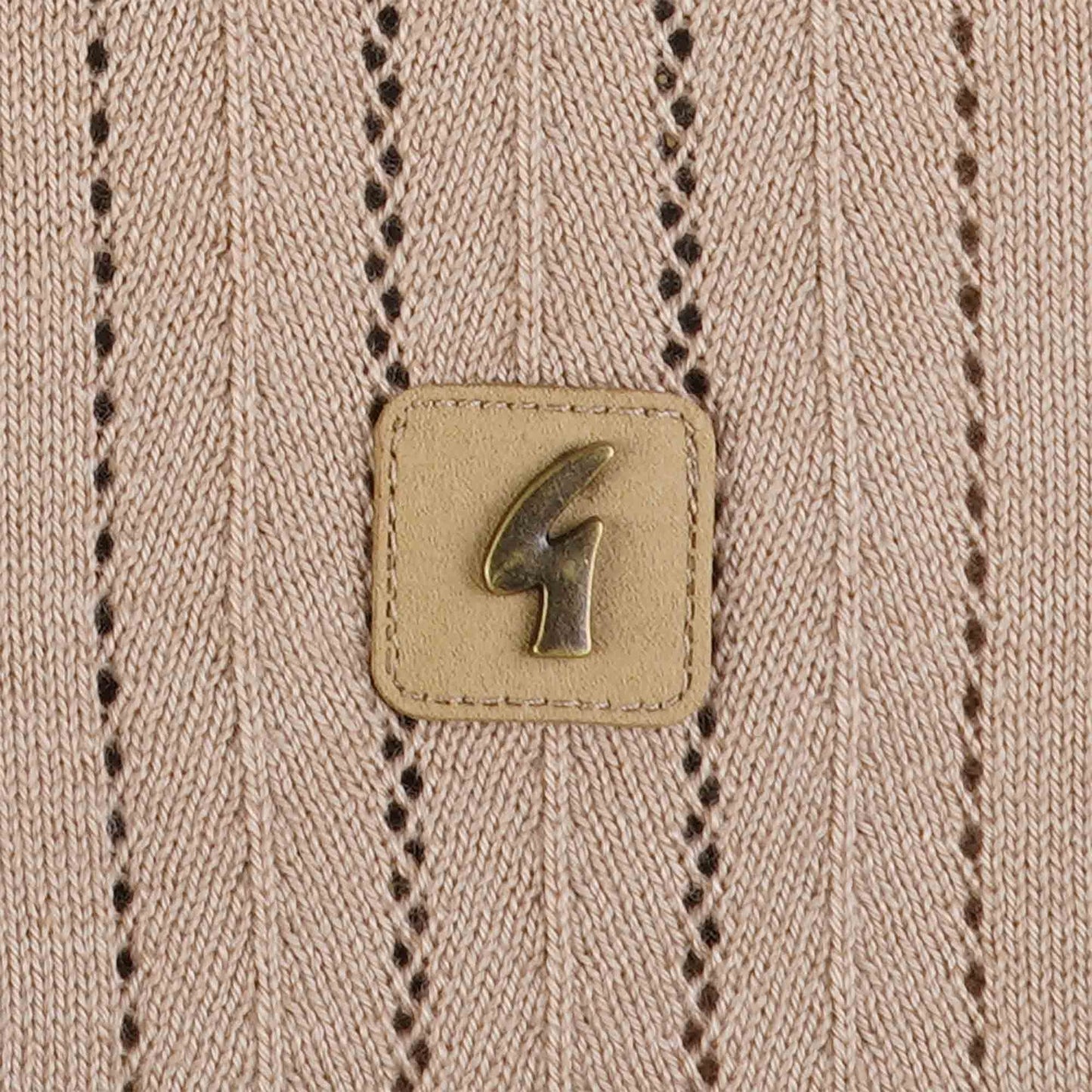 Gabicci Vintage Men's V52GM14 Arlo SS Button Polo Shirt Granola Brown
