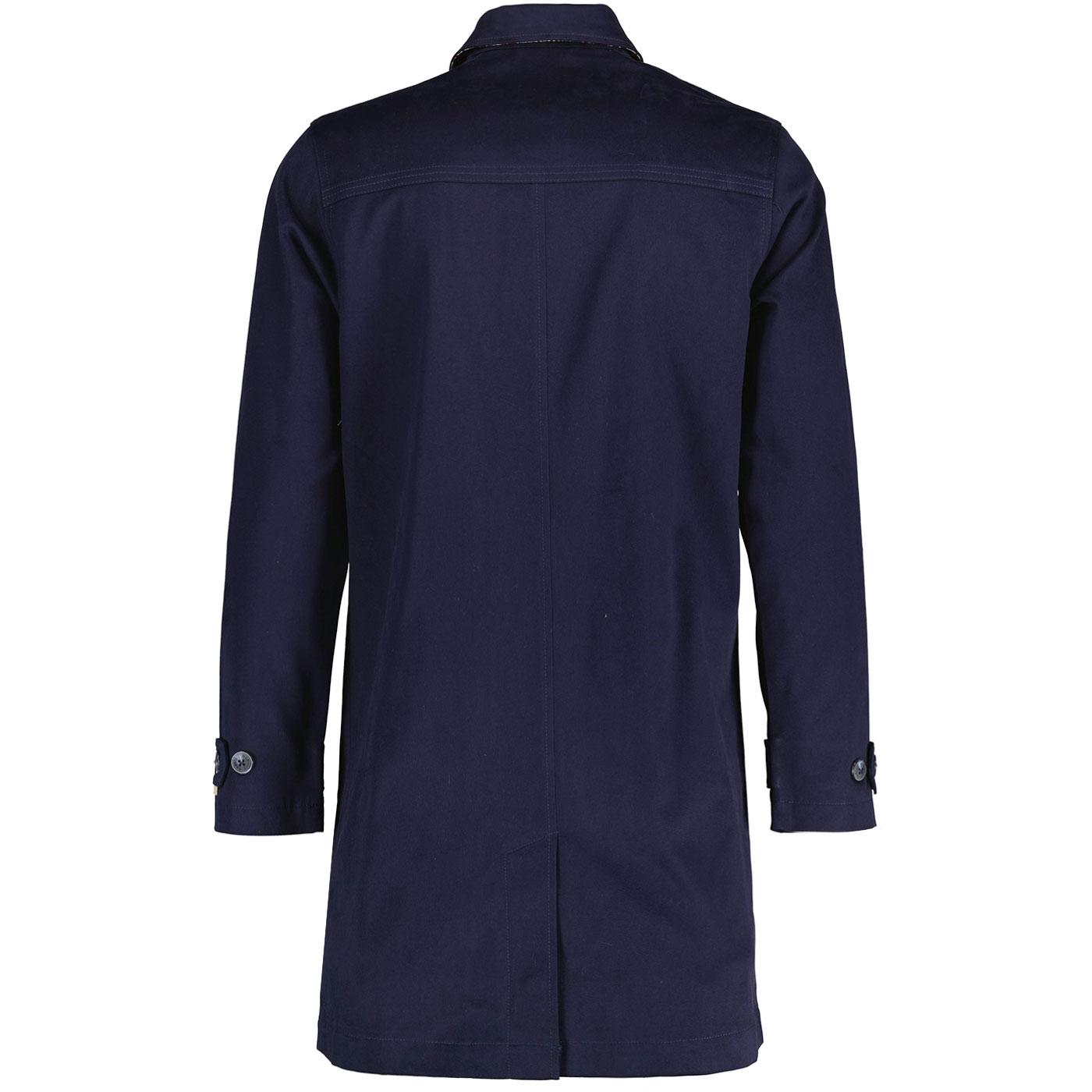 Gabicci Vintage Men's V00GJ12 Houghton Rain Mac Coat Navy Blue