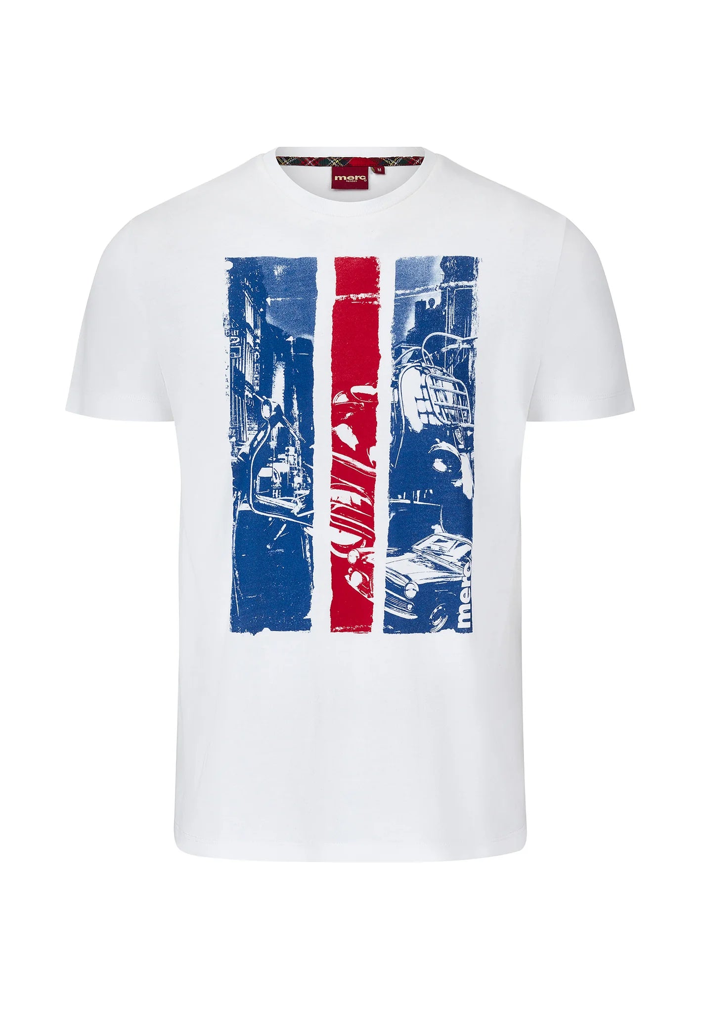 Merc Men's  Hartman Crew Neck T Shirt Off White