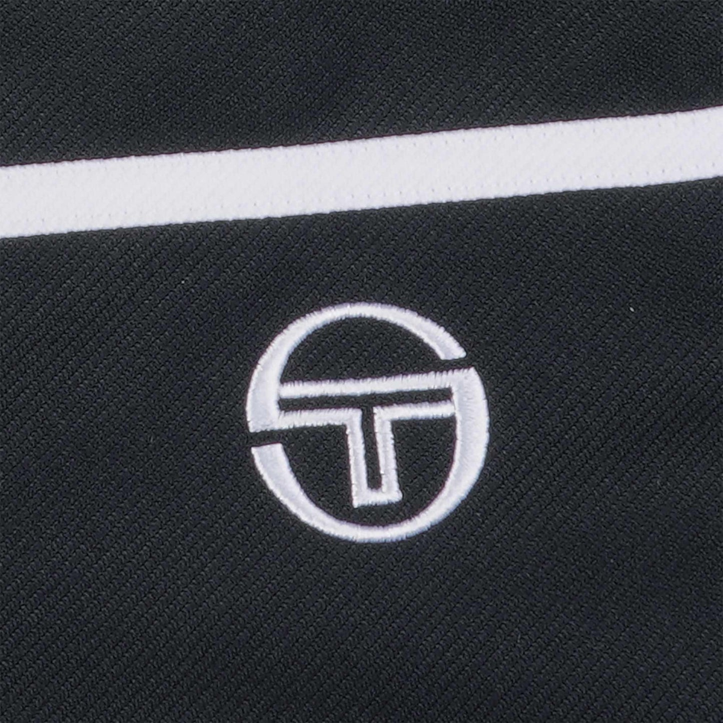 Sergio Tacchini Men's New Damarindo Track Top Black White