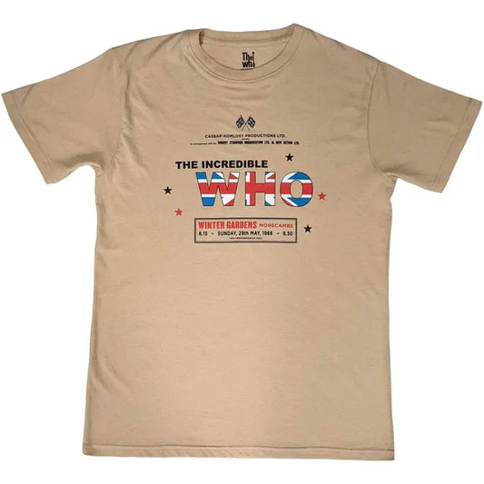 The Who Official The Incredible Design T Shirt Sand