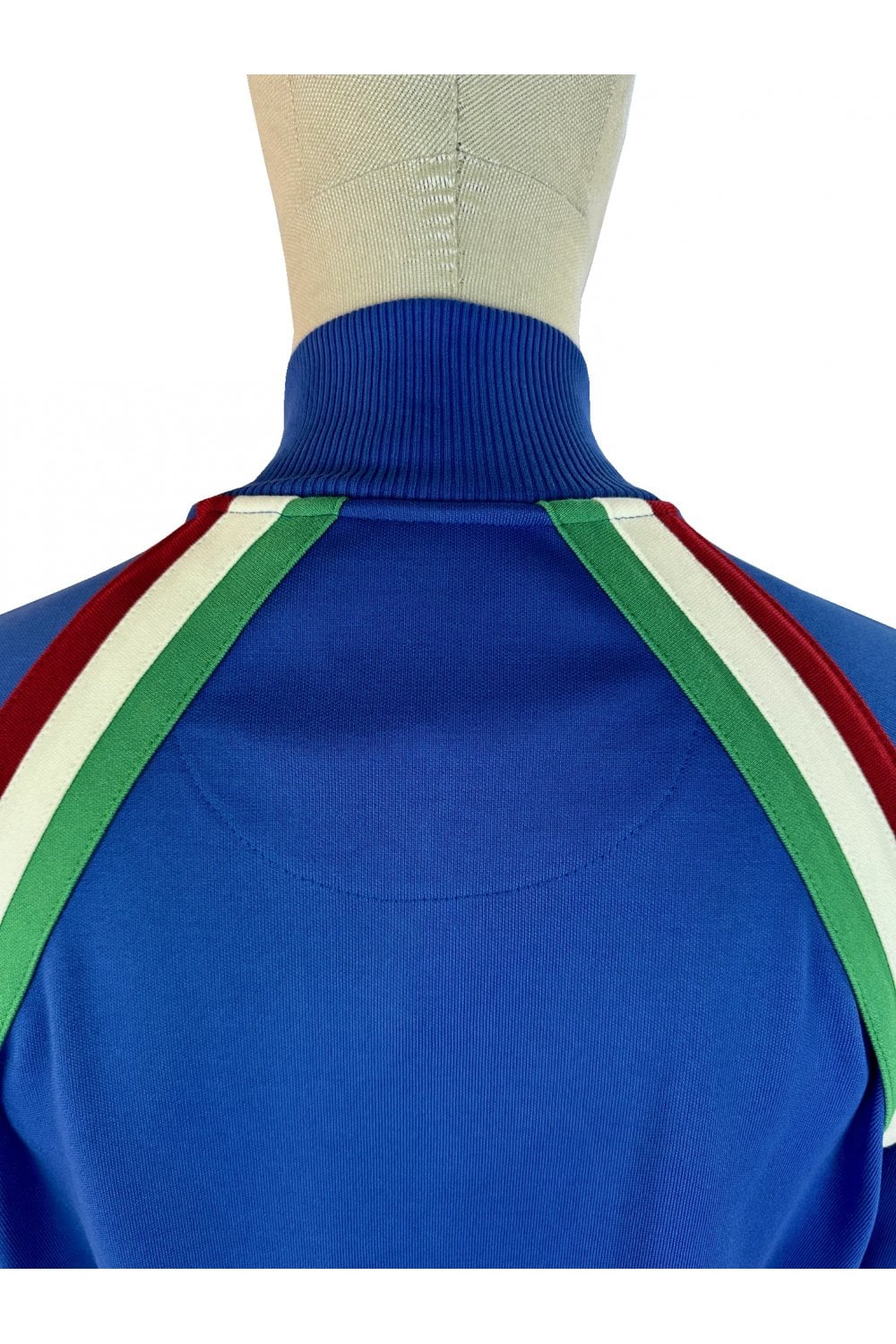 Trojan Records Men's TR9053 Raglan Taped Track Top Italy Blue