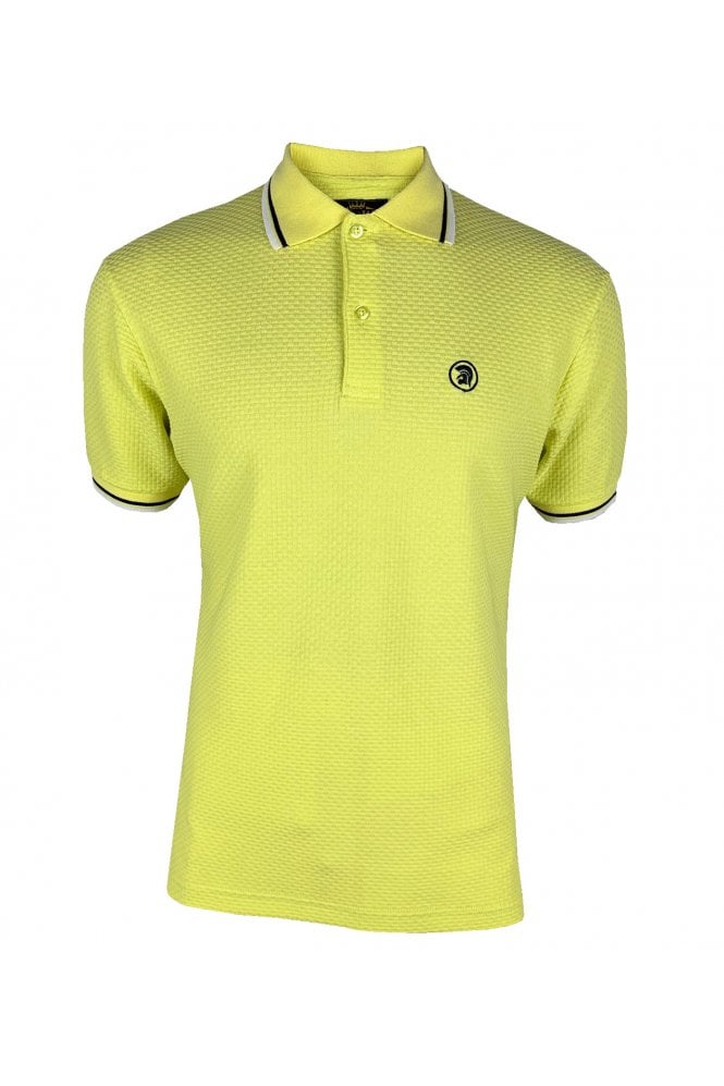 Trojan Records Men's TC1038 Twin Tipped Textured Polo Shirt Pistachio