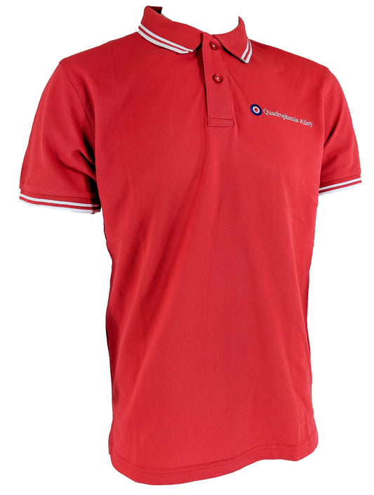 Quadrophenia Alley Men's Exclusive Target Polo Shirt Red/White