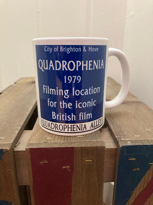 Quadrophenia Alley Official Blue Plaque Mug