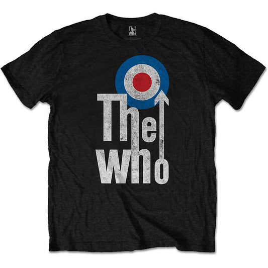 The Who Official Elevated Target Logo T Shirt Black