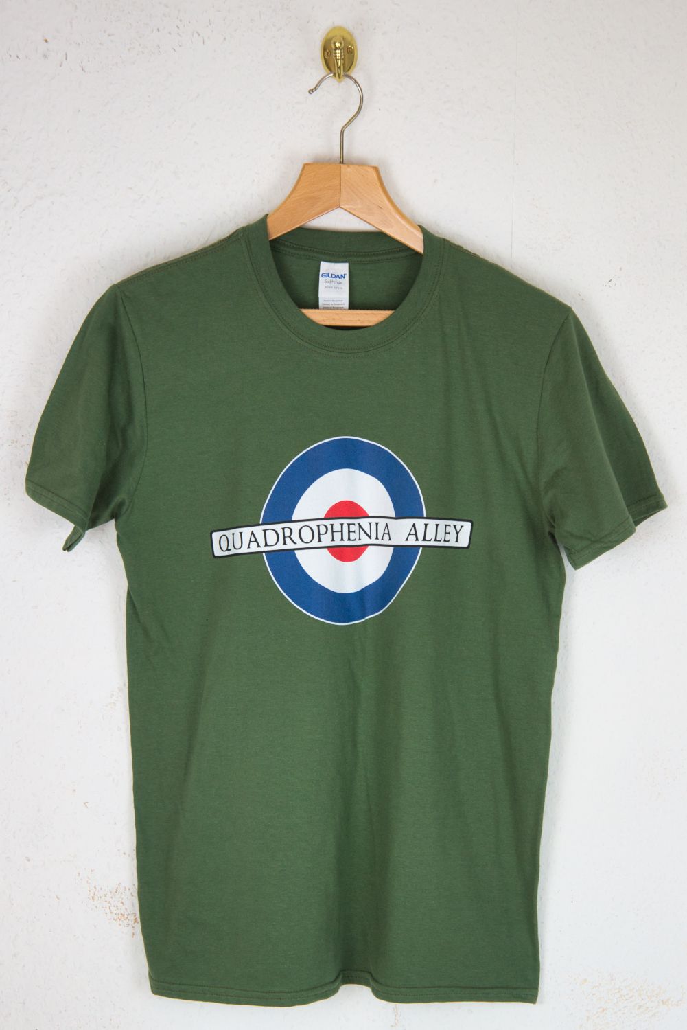 Quadrophenia Alley Men's Exclusive Mod Target Print T-Shirt Green